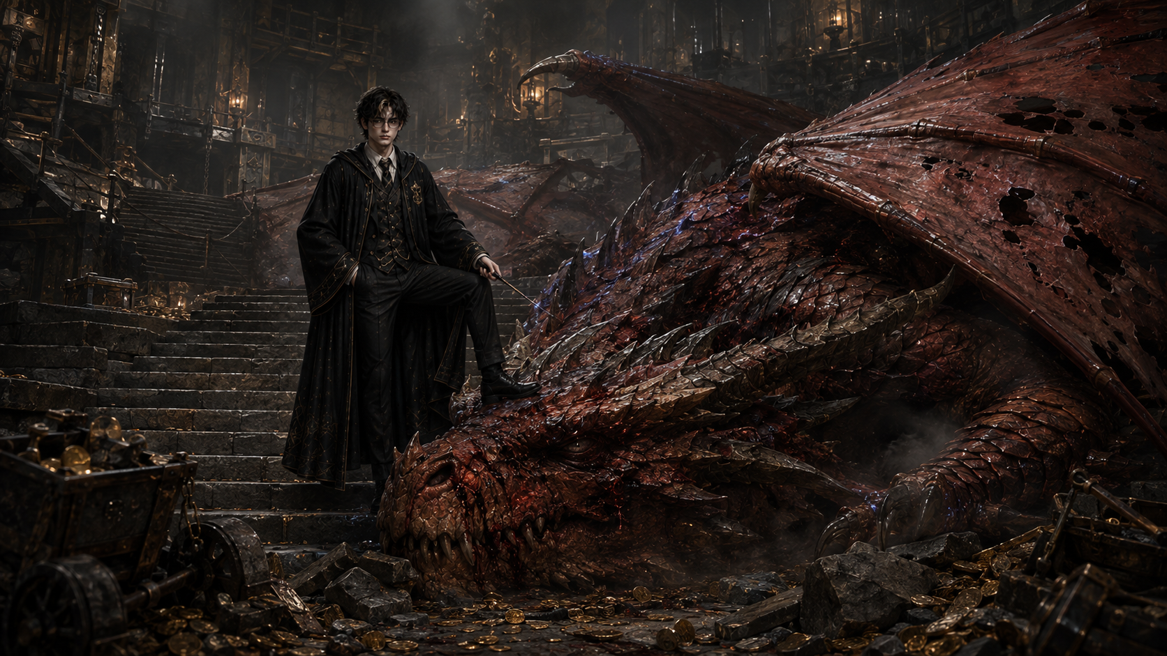 The Dragon Crashes Beside Edric.png